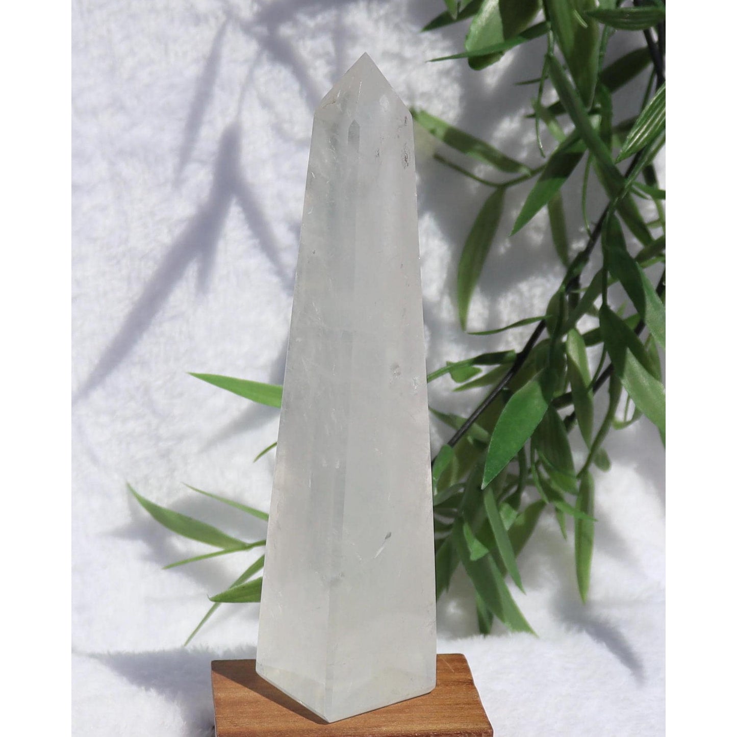 Girasol Quartz Obelisk from Brazil