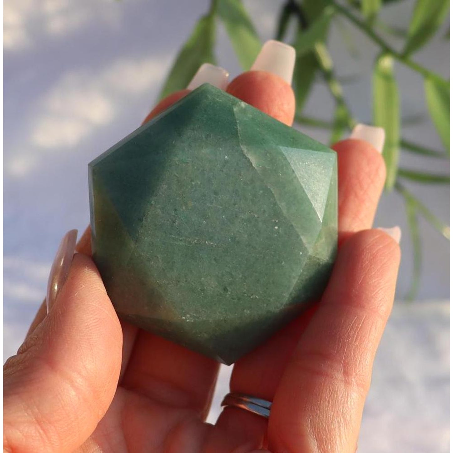 Green Aventurine Hexagon, David Star