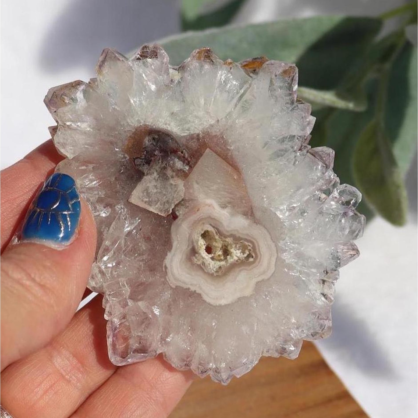 Amethyst Stalactite Slice from Uruguay