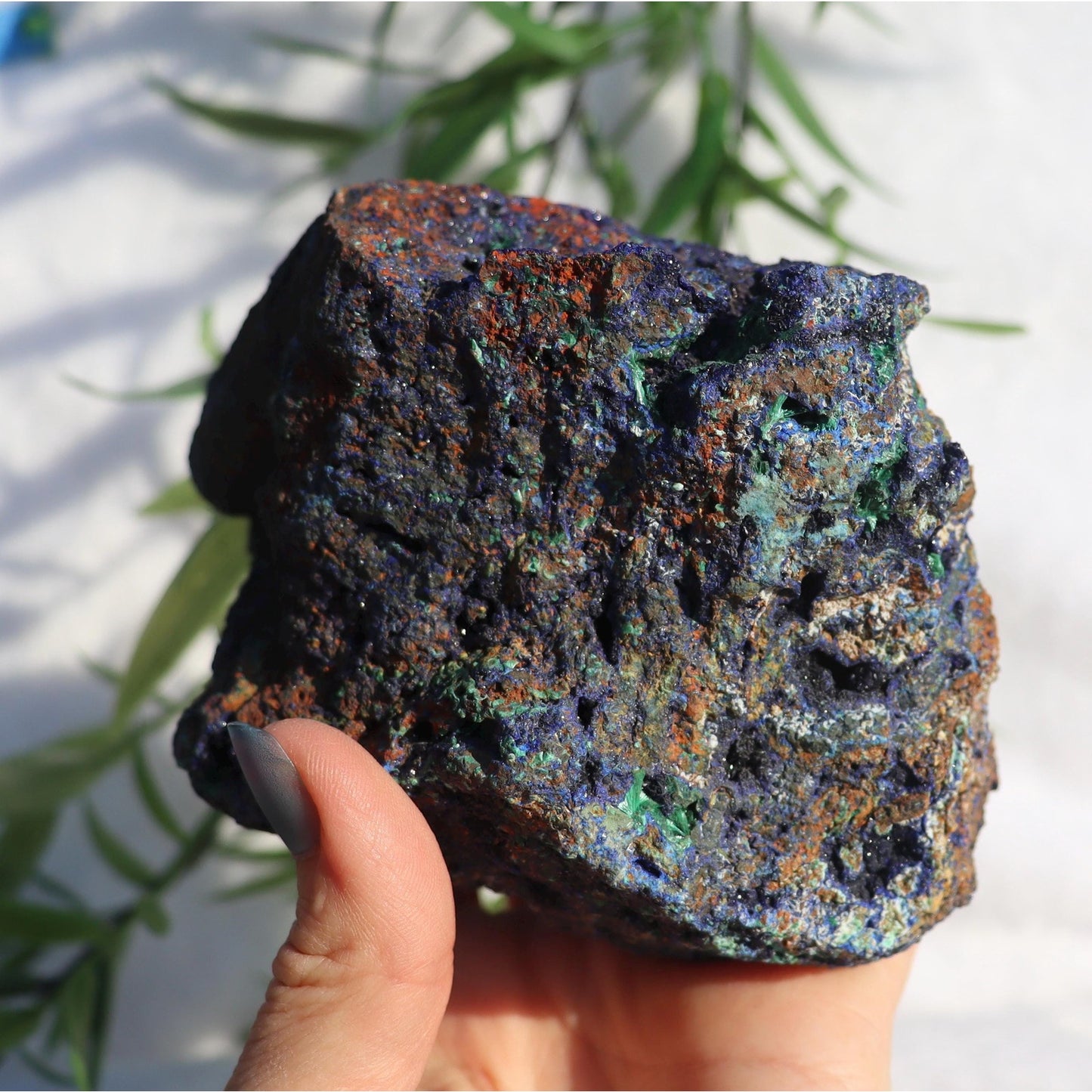 Azurite Malachite Crystal Specimen