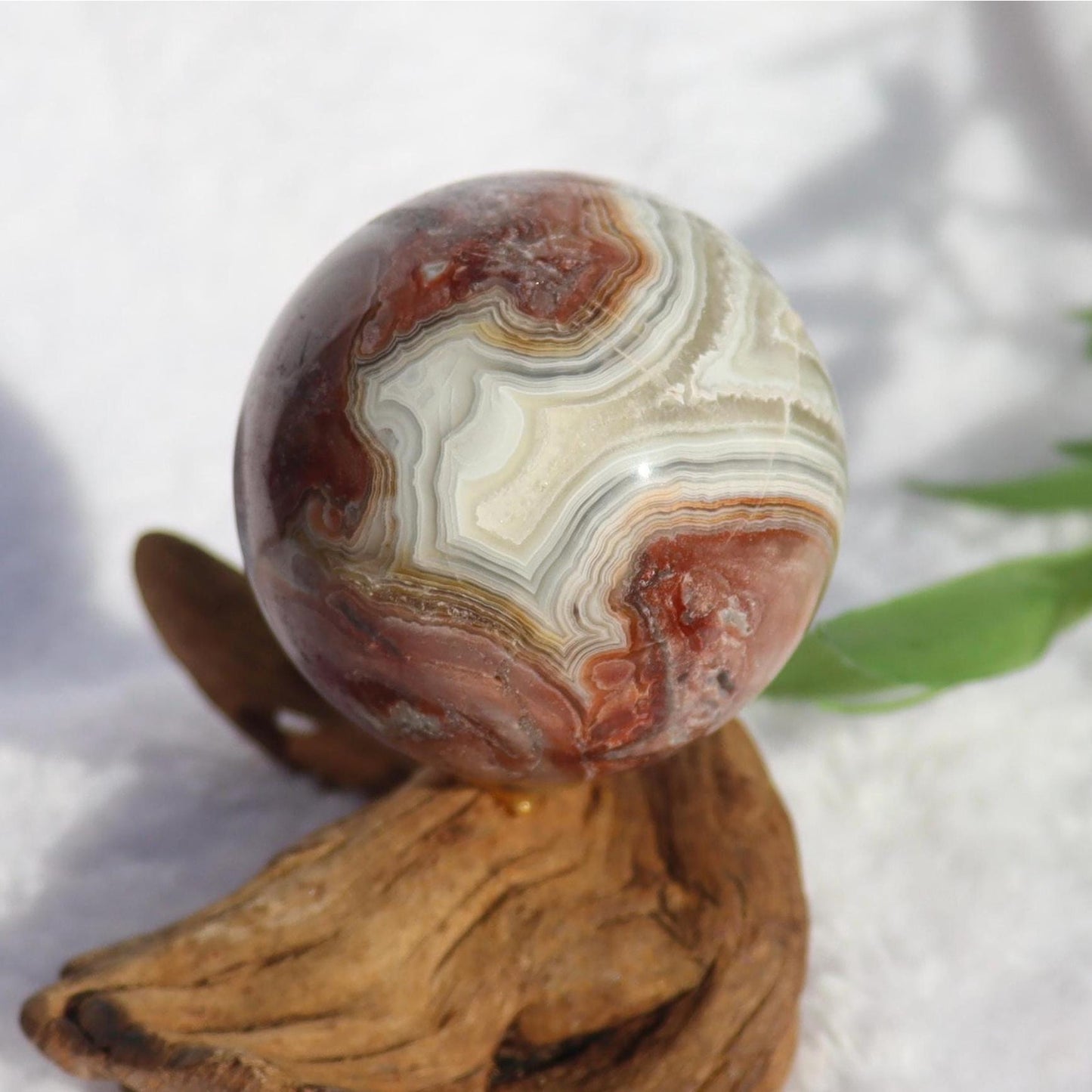 Mexican Crazy Lace Agate Sphere