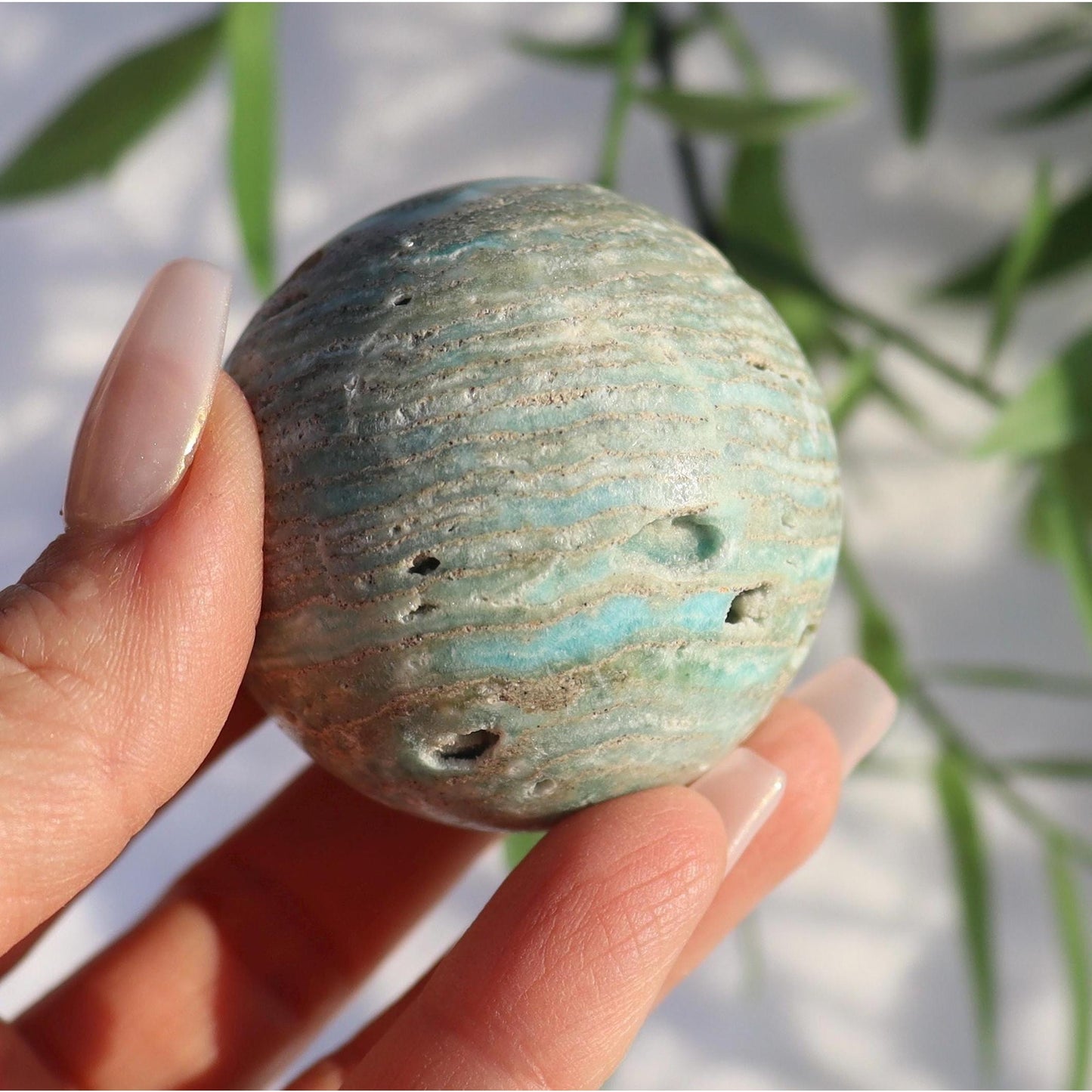 Hemimorphite Sphere