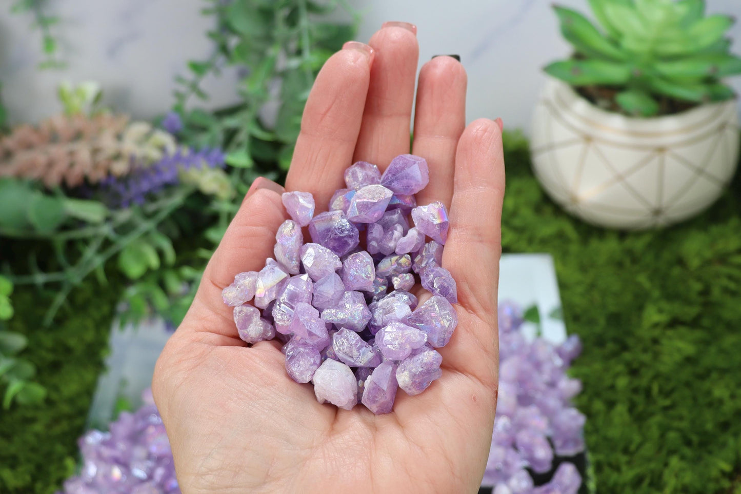 Raw Rough Aura Amethyst Pieces - 1 oz. - 2 oz. - 4 oz.