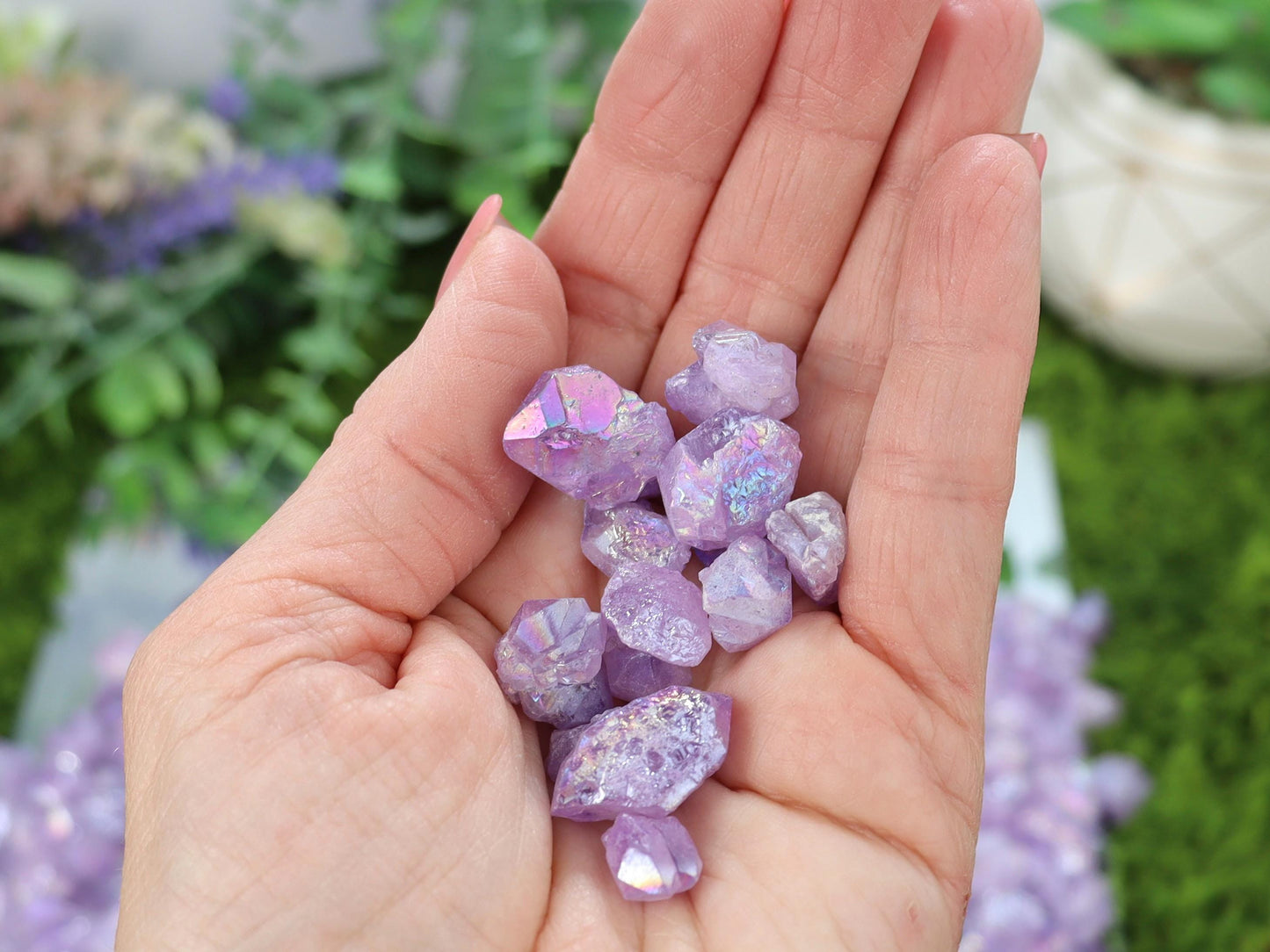 Raw Rough Aura Amethyst Pieces - 1 oz. - 2 oz. - 4 oz.