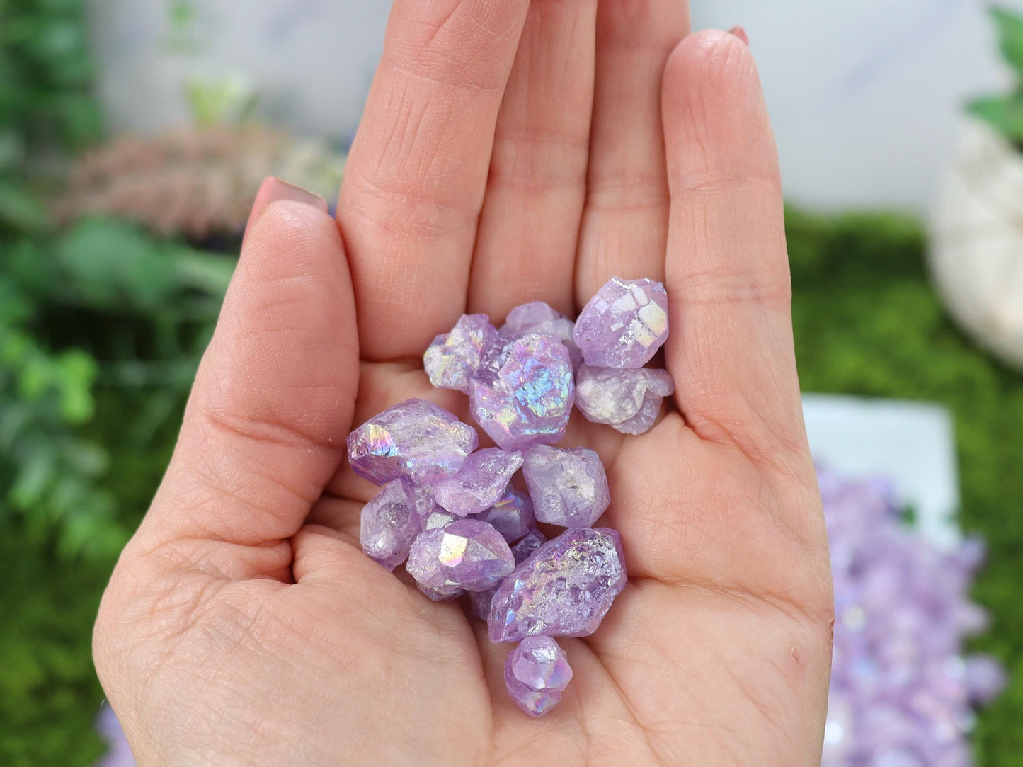 Raw Rough Aura Amethyst Pieces - 1 oz. - 2 oz. - 4 oz.