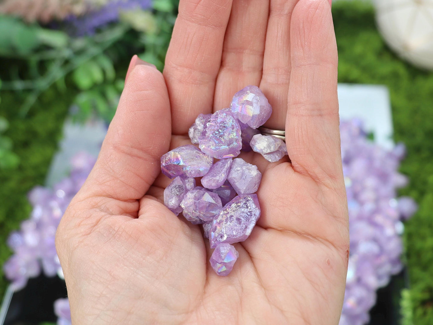 Raw Rough Aura Amethyst Pieces - 1 oz. - 2 oz. - 4 oz.