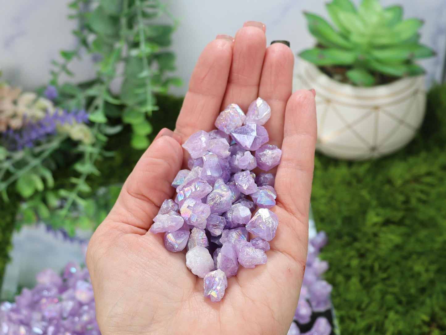 Raw Rough Aura Amethyst Pieces - 1 oz. - 2 oz. - 4 oz.
