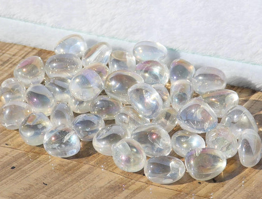 Angel Aura Quartz Tumbled Stones