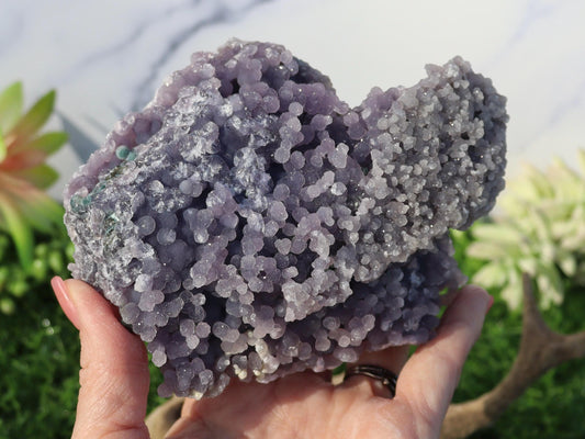 Druzy Grape Agate Specimen - Indonesia - Botryoidal Grape Agate