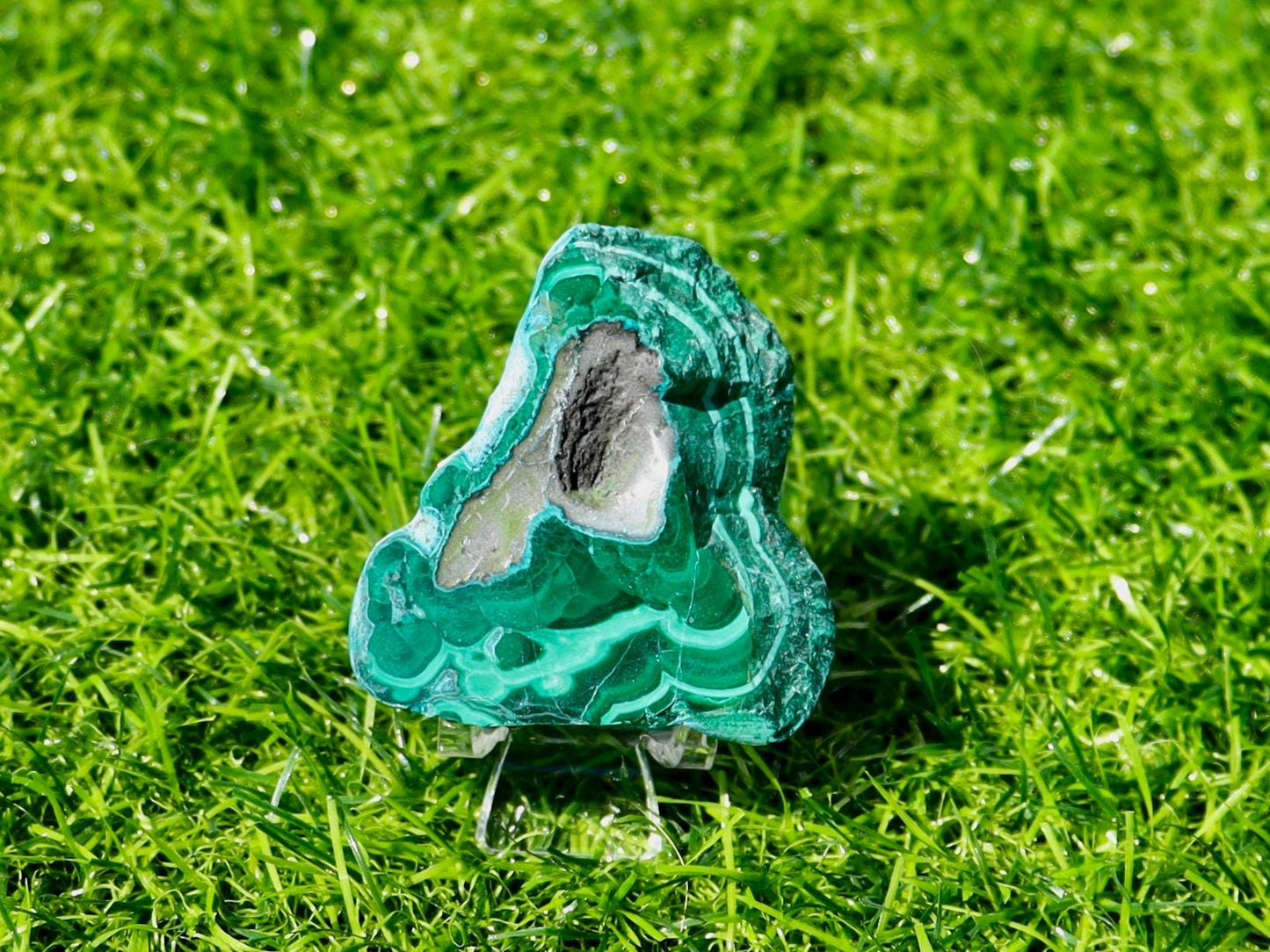 Chrysocolla Malachite Semi Polished Slab