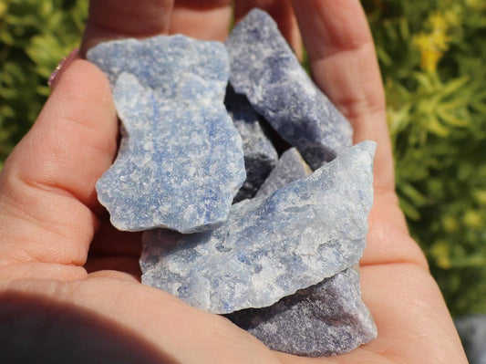 Raw Rough Blue Quartz from Brazil