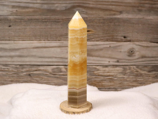 Orange Banded Calcite Tower
