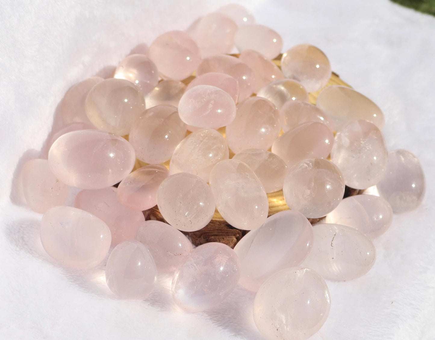 Rose Quartz Tumbles, Tumbled Rose Quartz