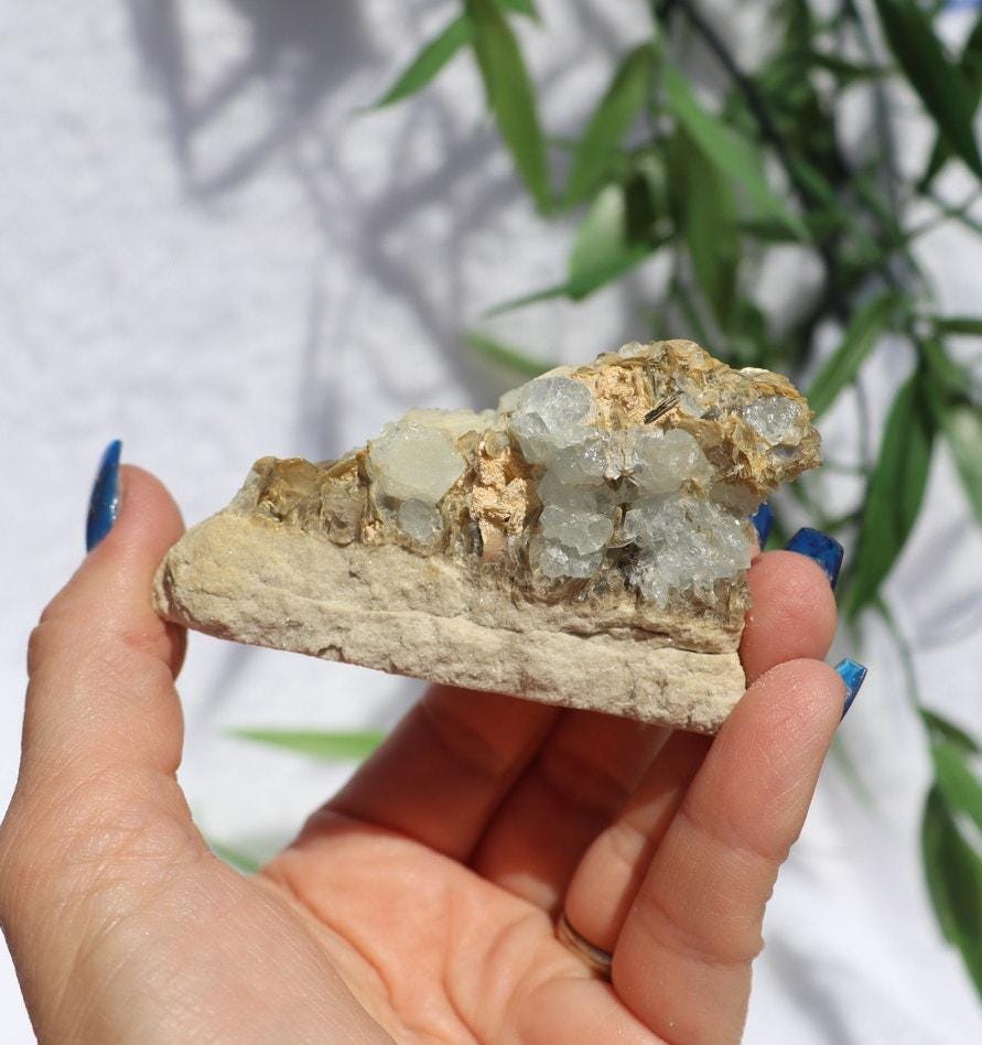 Aquamarine and Muscovite Specimen