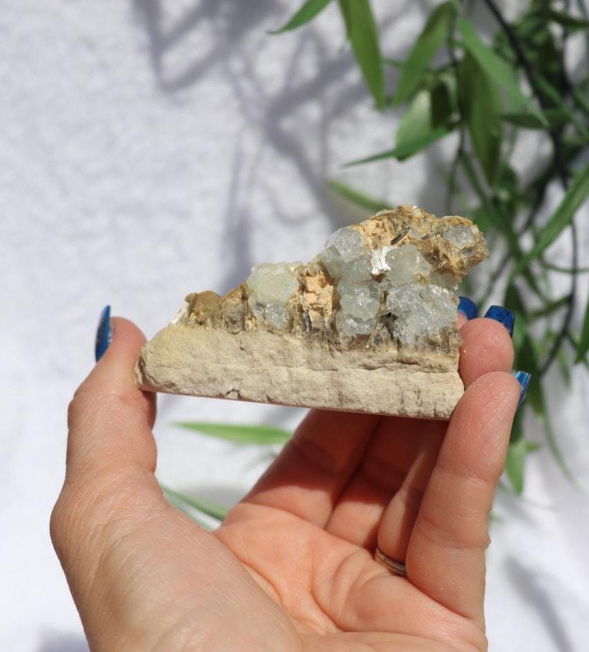 Aquamarine and Muscovite Specimen