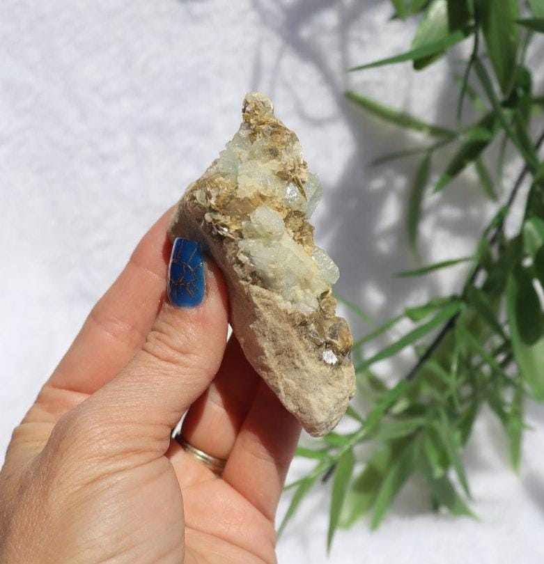 Aquamarine and Muscovite Specimen