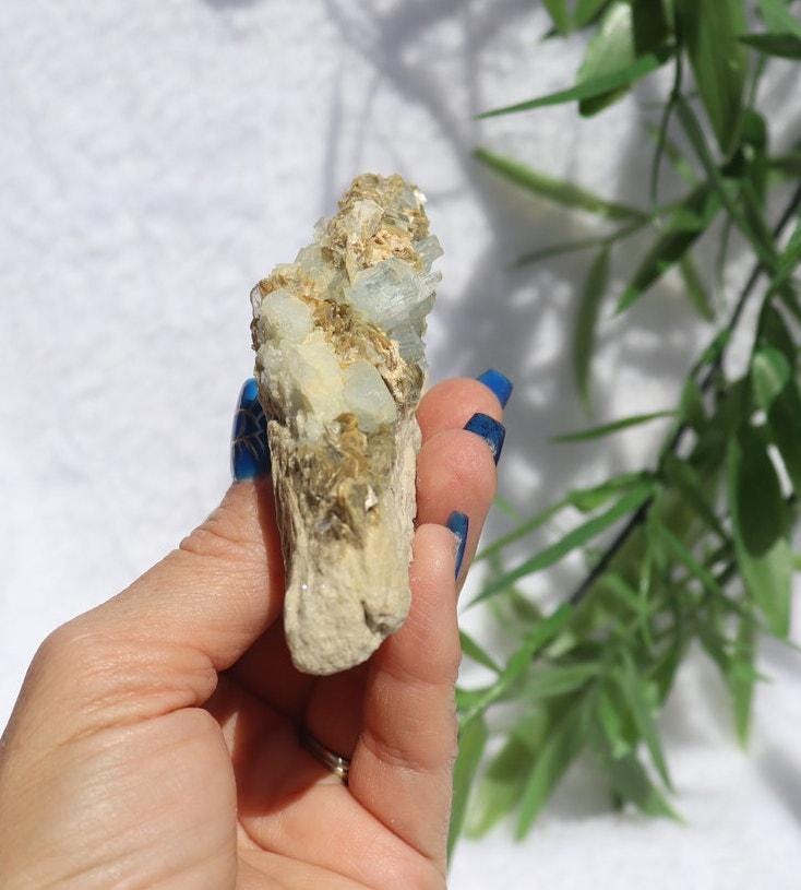 Aquamarine and Muscovite Specimen