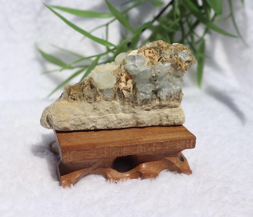 Aquamarine and Muscovite Specimen