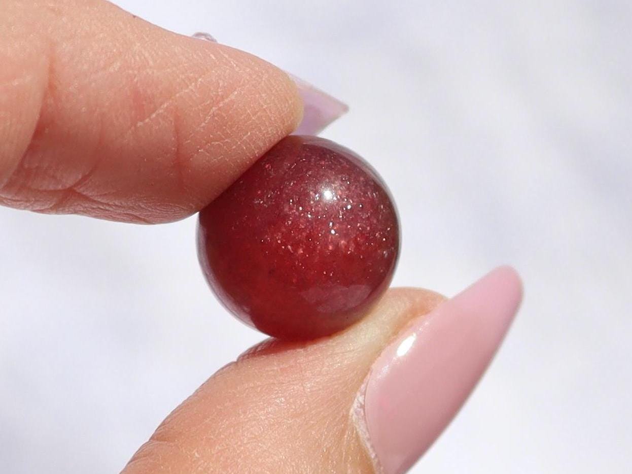 Strawberry Quartz Crystal Mini Spheres