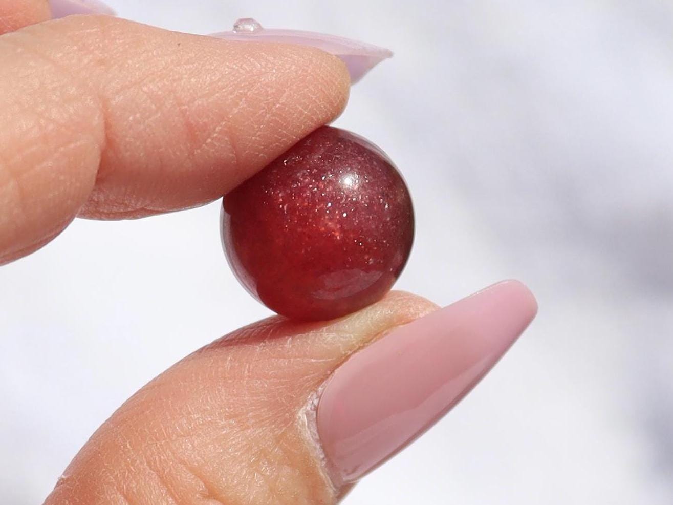 Strawberry Quartz Crystal Mini Spheres
