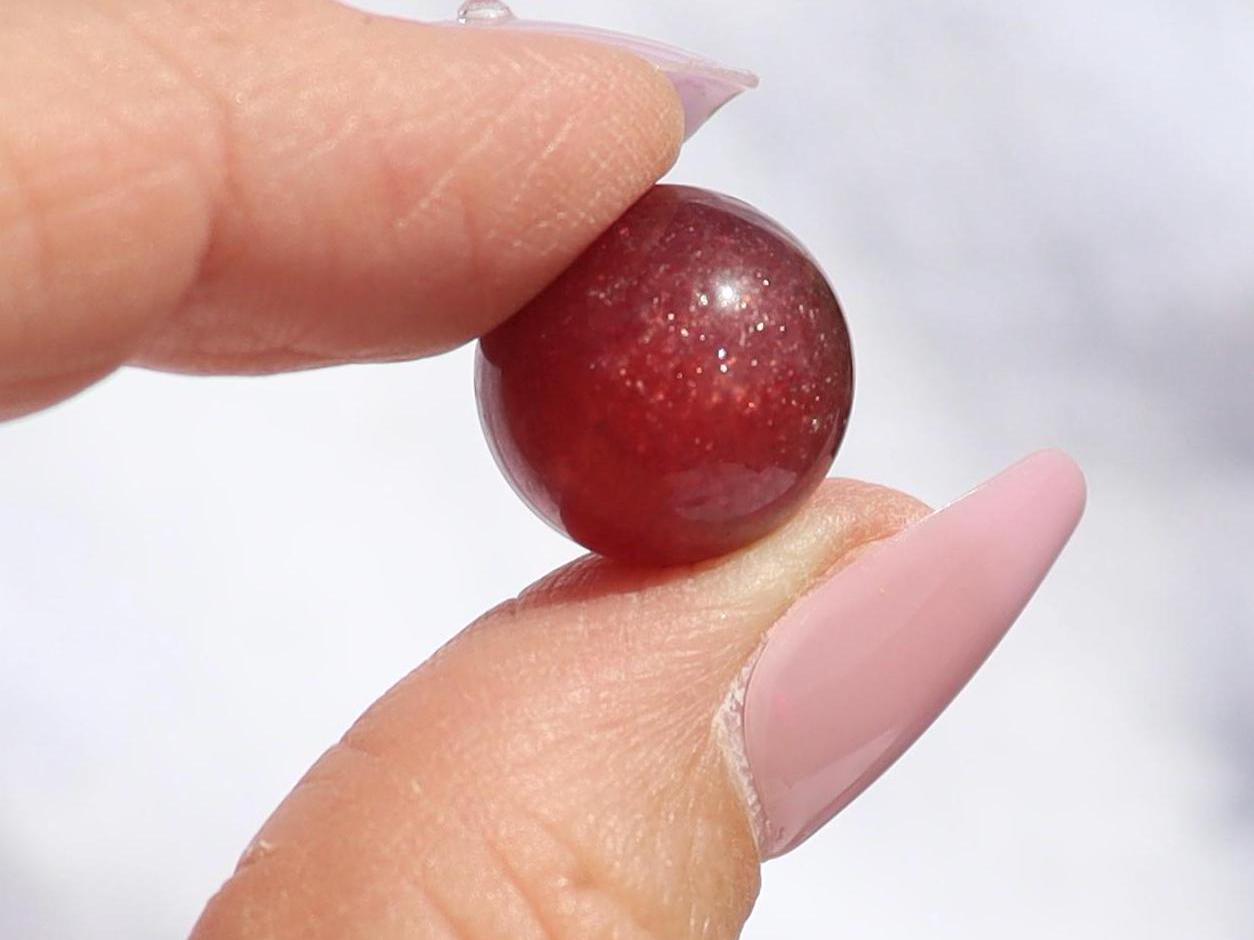 Strawberry Quartz Crystal Mini Spheres