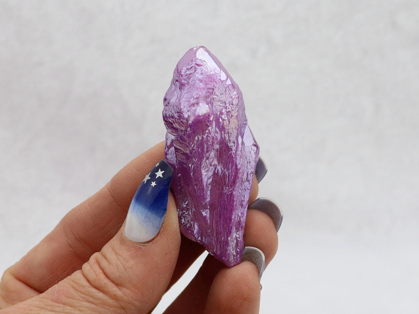 Purple Aura Quartz Crystals, Yellow Aura Quartz Crystals