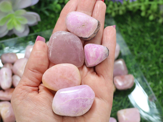 Pink Aragonite Tumbled Stones