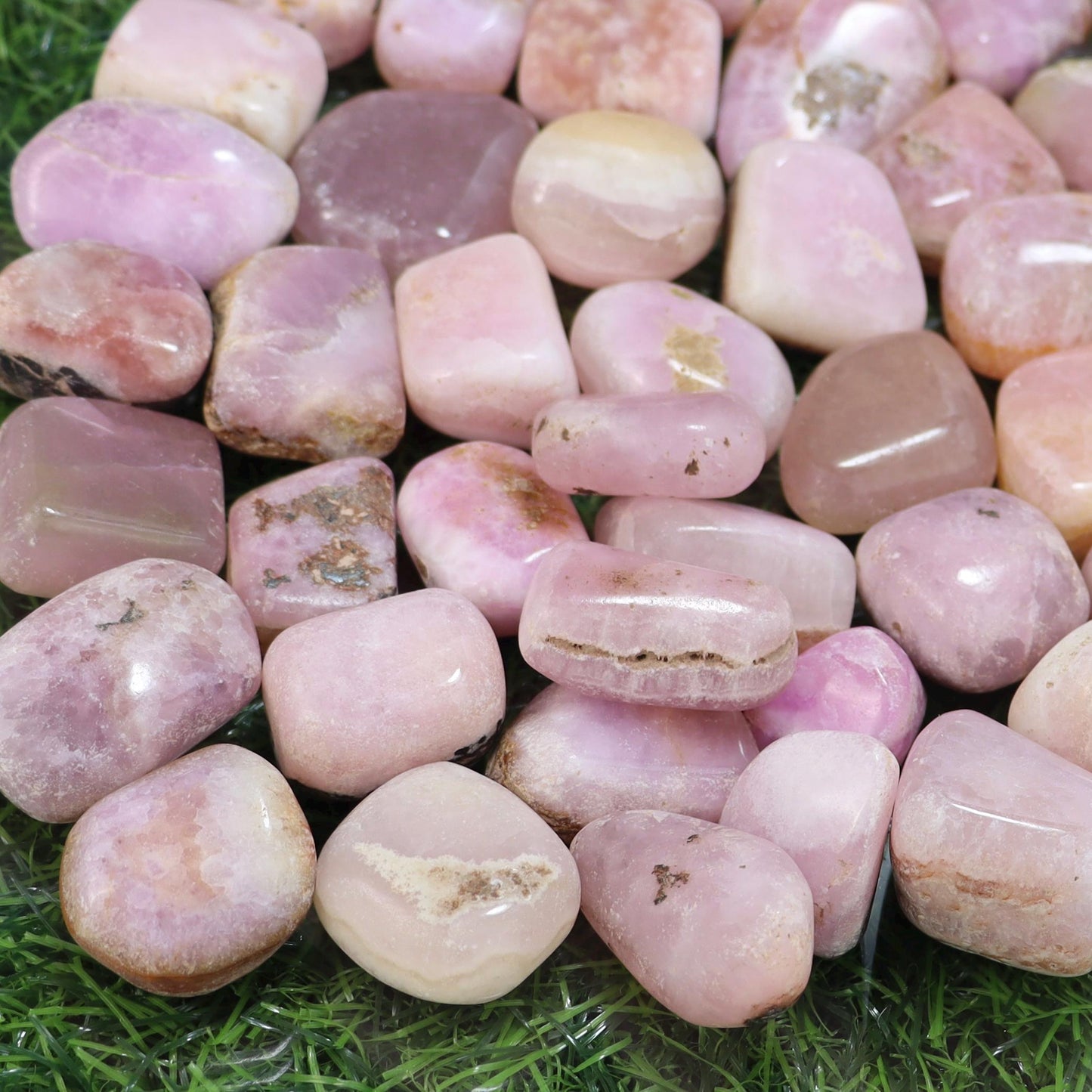 Pink Aragonite Tumbled Stones