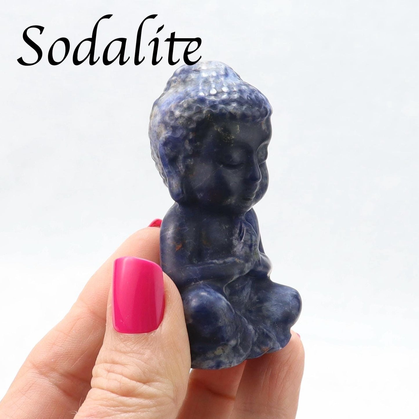 Baby Buddha Carving - Crown Chakra - Gemstone Carving - Meditation Crystal
