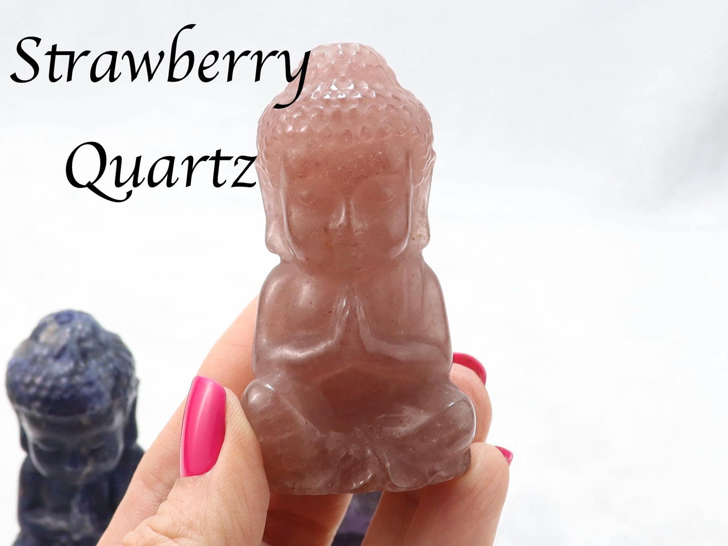Baby Buddha Carving - Crown Chakra - Gemstone Carving - Meditation Crystal