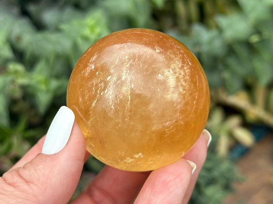 Honey Calcite Spheres - Choose Your Favorite