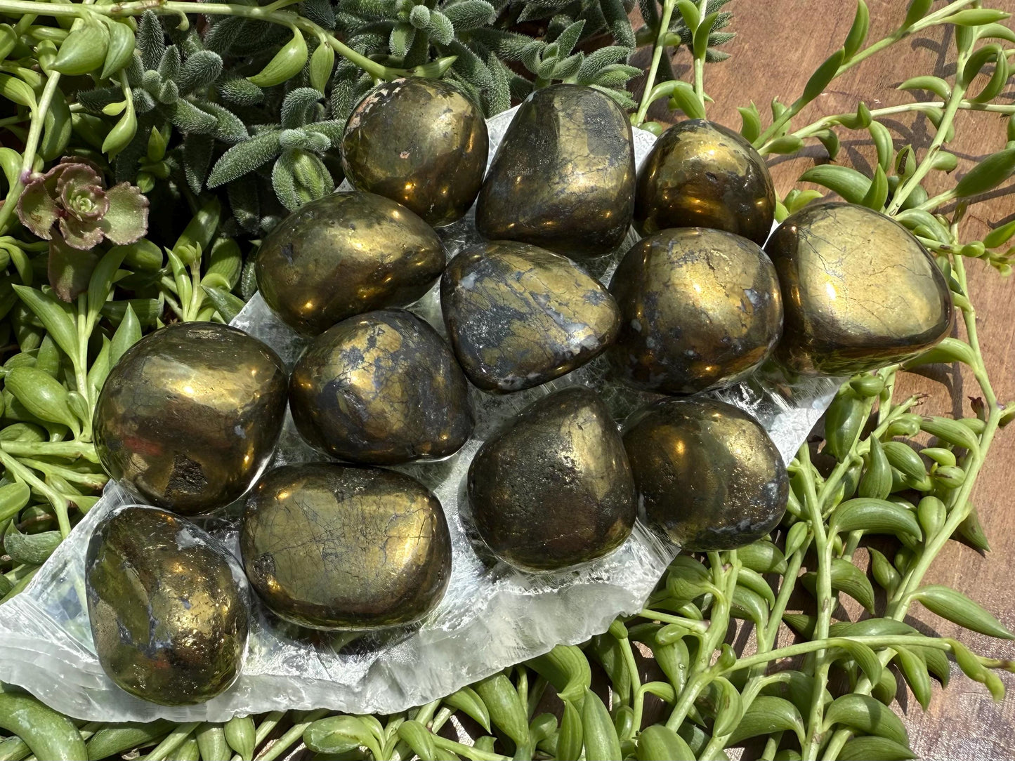 Chalcopyrite Tumbled Stones