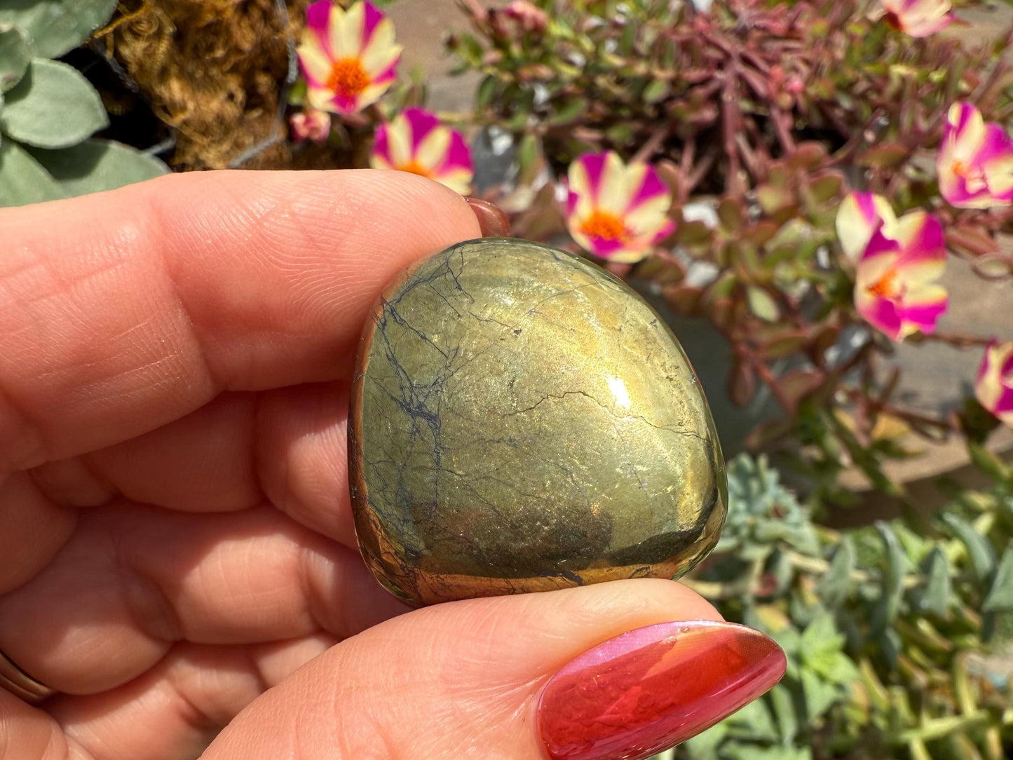 Chalcopyrite Tumbled Stones