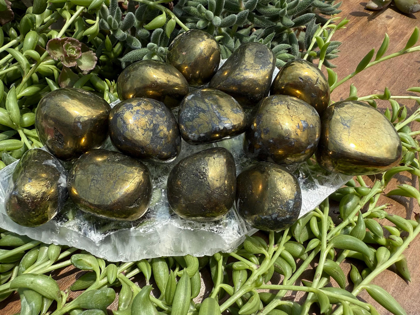 Chalcopyrite Tumbled Stones