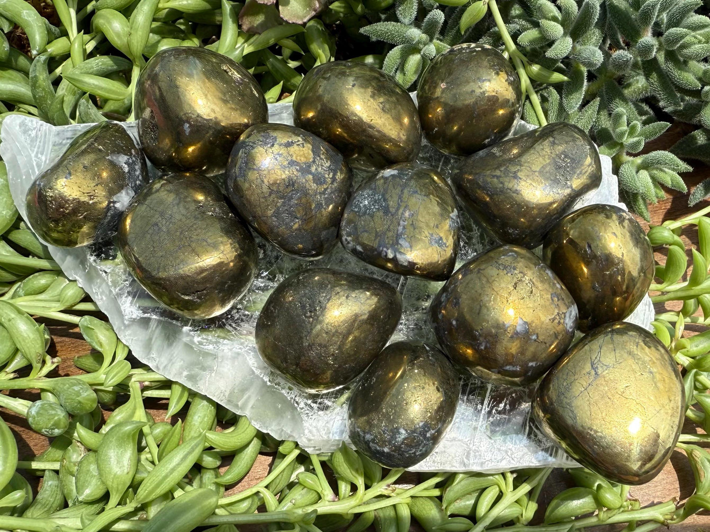 Chalcopyrite Tumbled Stones
