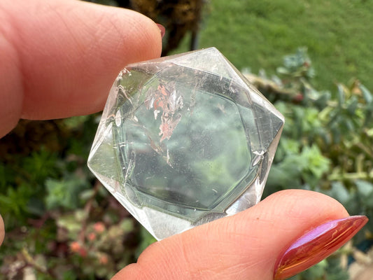Clear Quartz Crystal Hexagon, Star of David