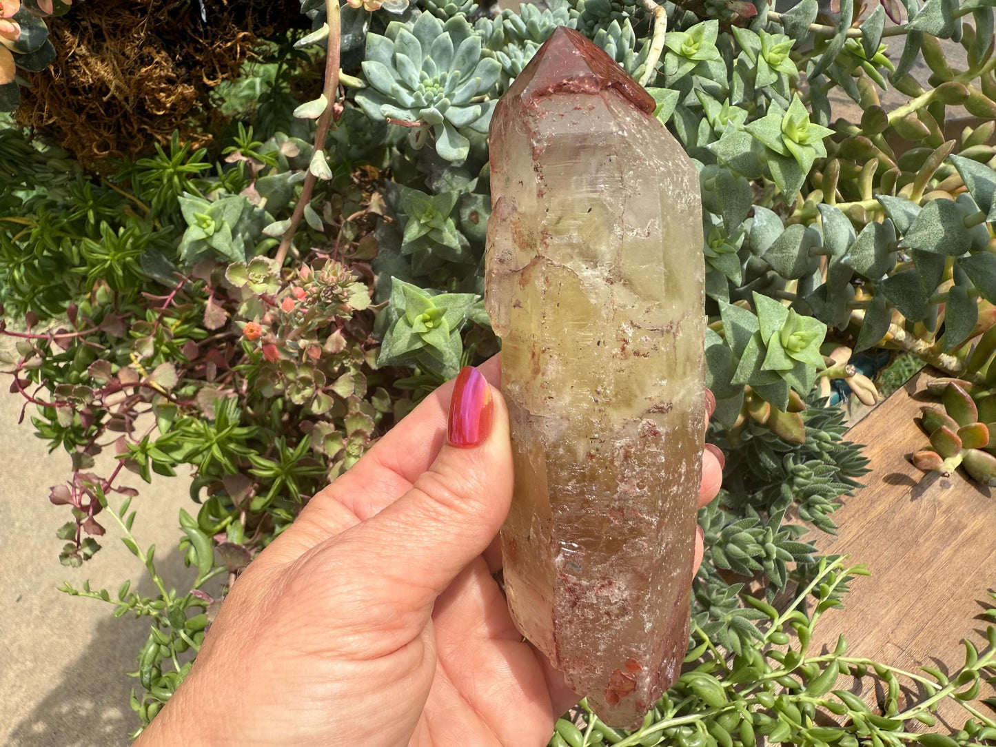 Blood Citrine Point, Minas Gerais, Brazil - Natural Brazilian Citrine Crystal - Natural Citrine - Rare Citrine