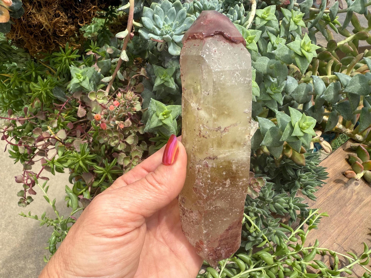 Blood Citrine Point, Minas Gerais, Brazil - Natural Brazilian Citrine Crystal - Natural Citrine - Rare Citrine
