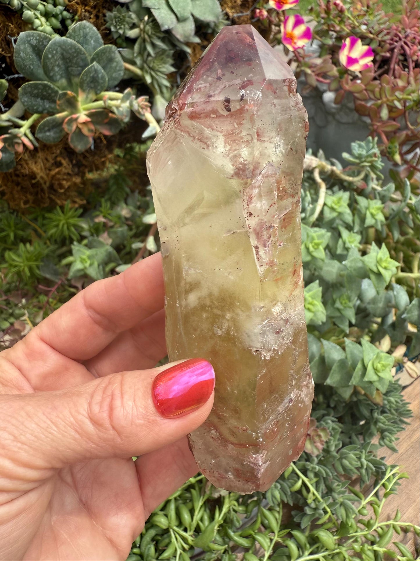 Blood Citrine Point, Minas Gerais, Brazil - Natural Brazilian Citrine Crystal - Natural Citrine - Rare Citrine