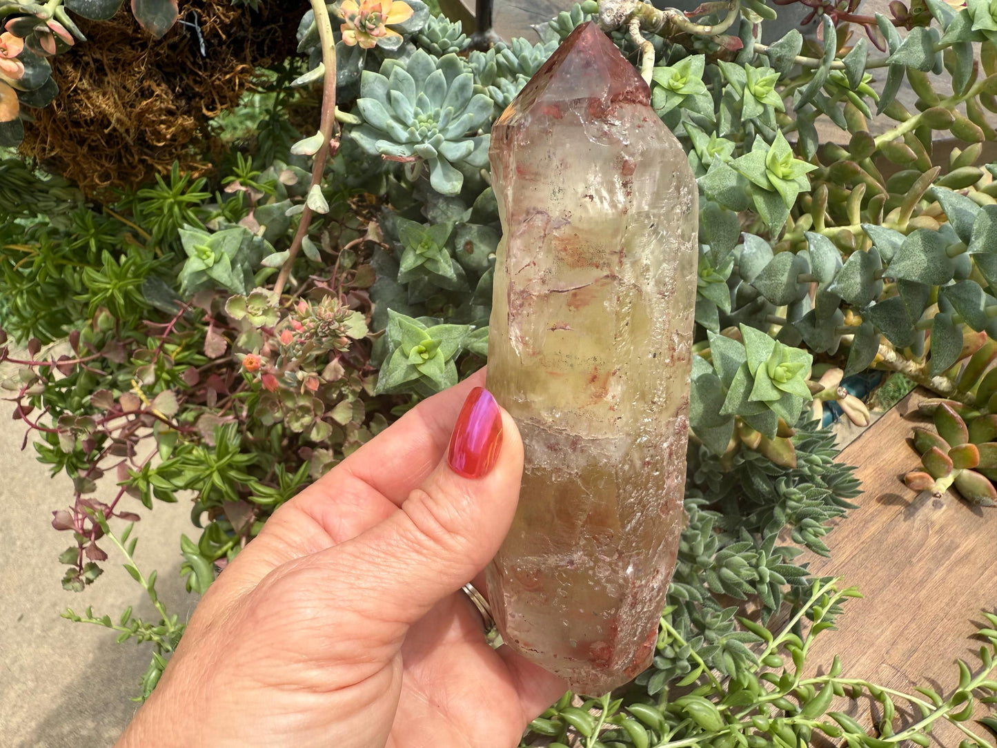 Blood Citrine Point, Minas Gerais, Brazil - Natural Brazilian Citrine Crystal - Natural Citrine - Rare Citrine