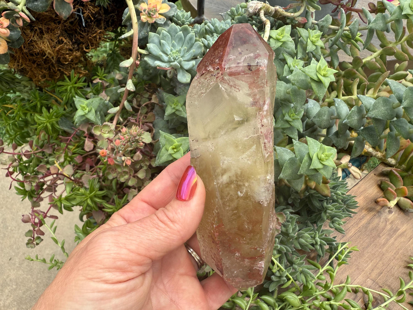 Blood Citrine Point, Minas Gerais, Brazil - Natural Brazilian Citrine Crystal - Natural Citrine - Rare Citrine