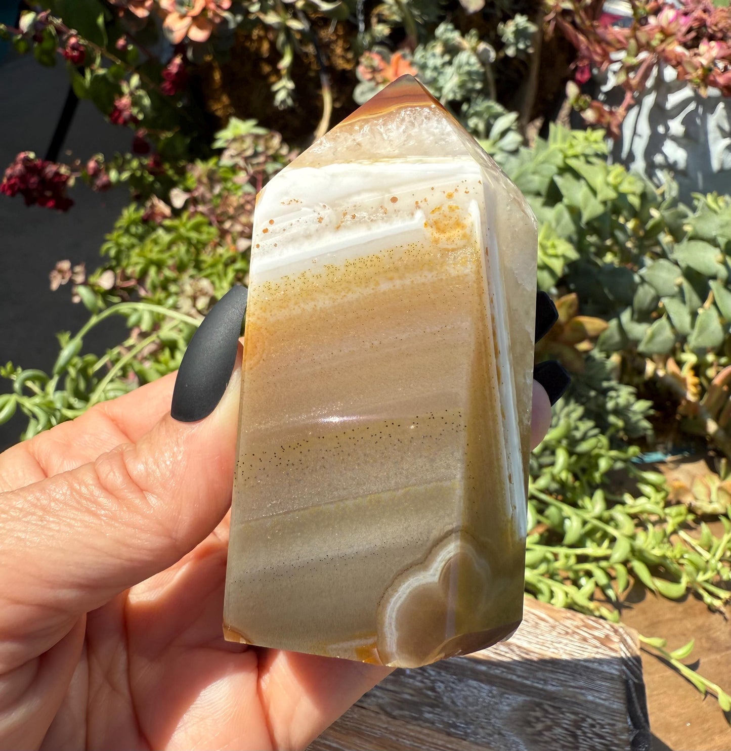 Druzy Carnelian and Quartz Tower