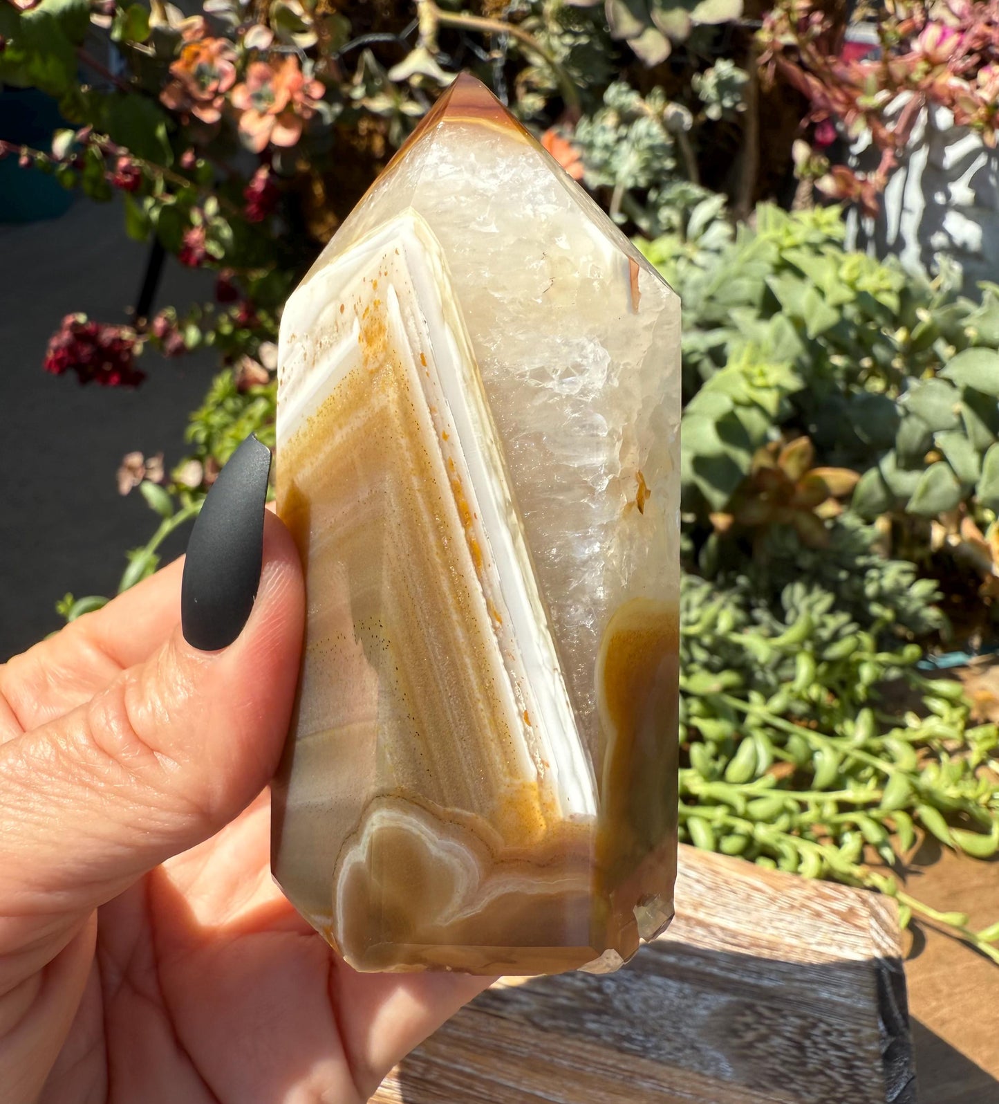 Druzy Carnelian and Quartz Tower