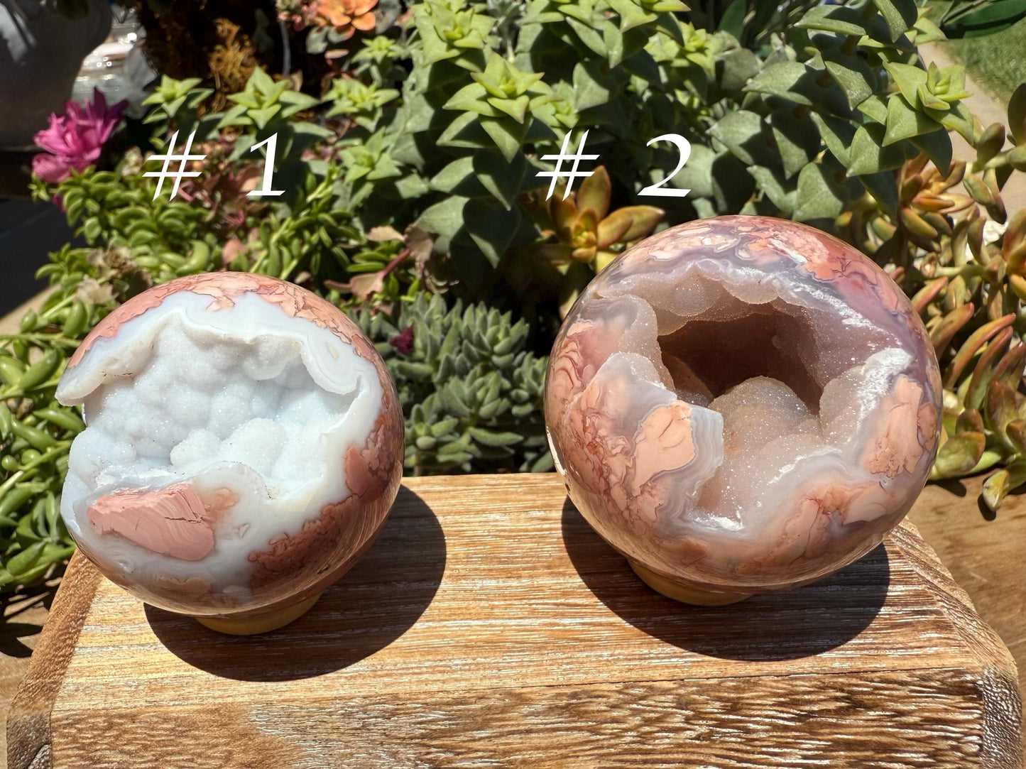 Druzy Cotton Candy Agate Sphere, Pink Agate Crystal Spheres