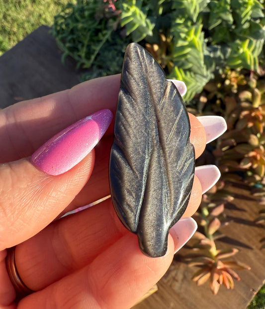 Crystal Feather Carvings