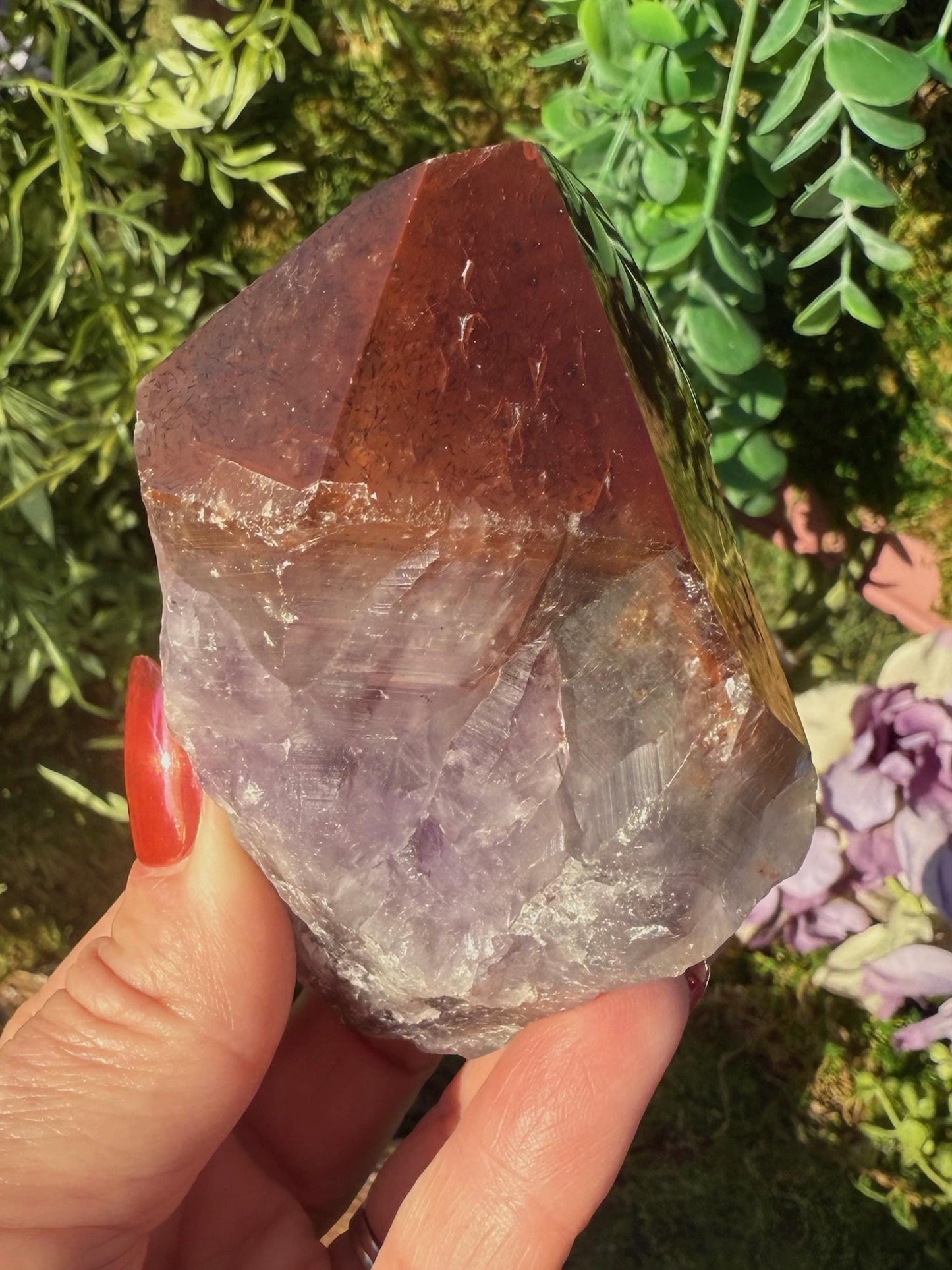 Super 7 Crystal Root w/ Polished Tip