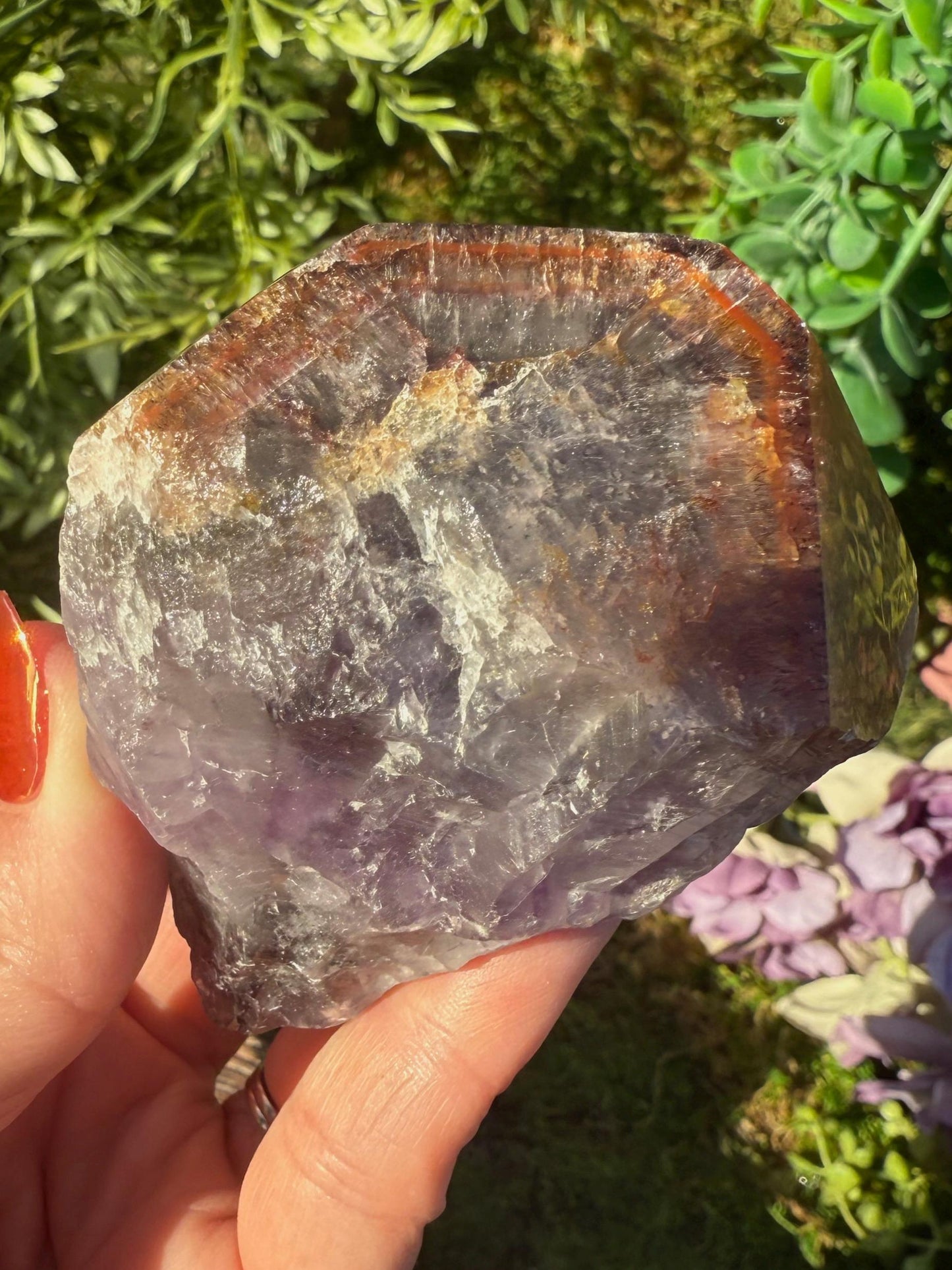 Super 7 Crystal Root w/ Polished Tip
