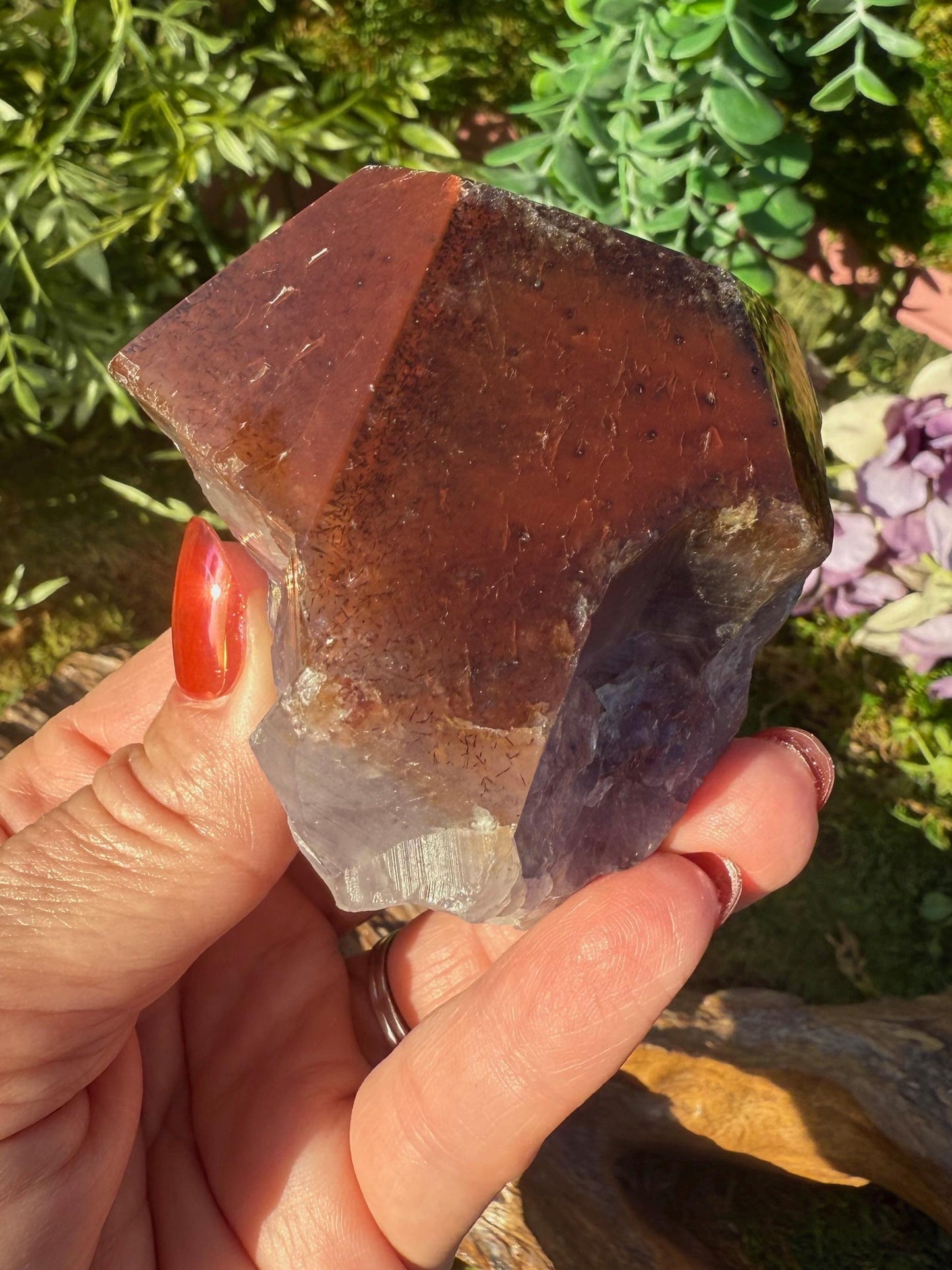 Super 7 Crystal Root w/ Polished Tip