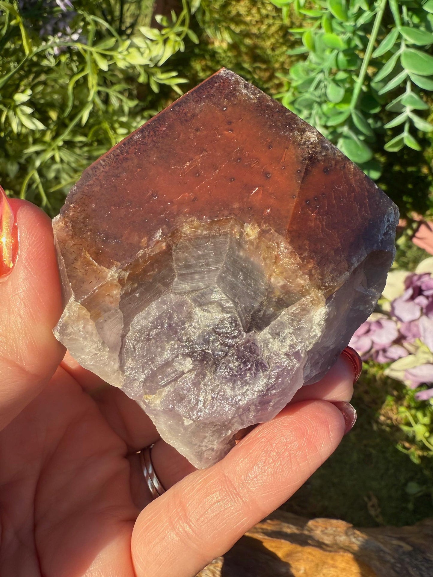 Super 7 Crystal Root w/ Polished Tip