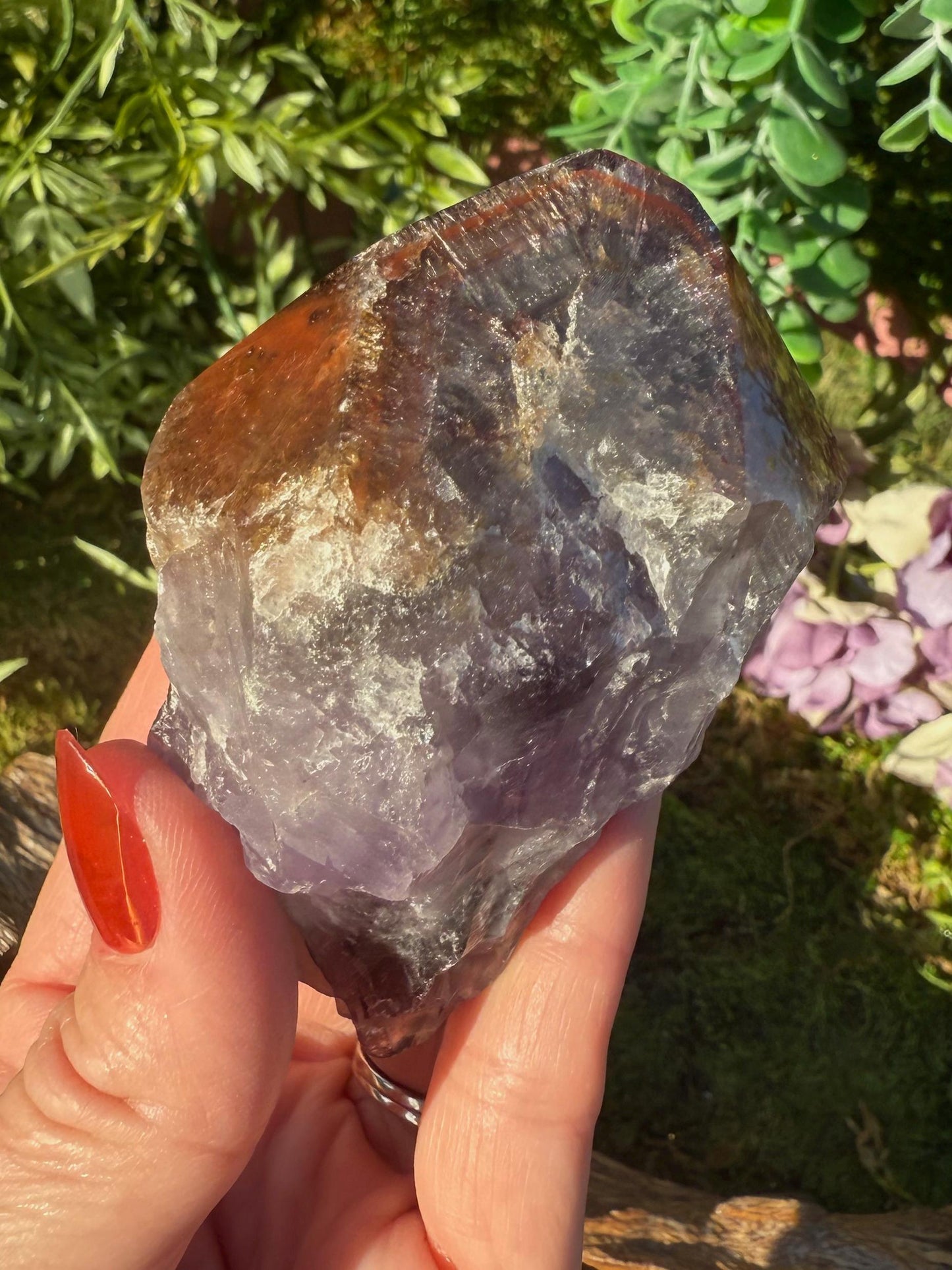 Super 7 Crystal Root w/ Polished Tip